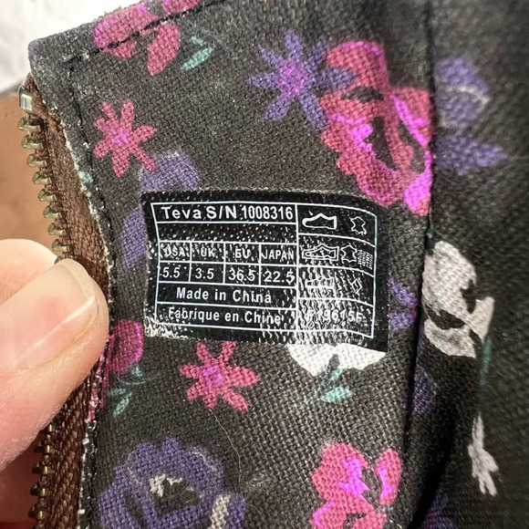 Teva Boots Foxy Brown Nubuck Zip Up US‎ Size 5.5 - Picture 10 of 12